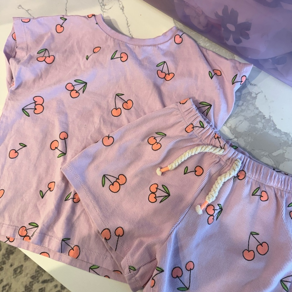 Zara Lavender Cherry Print Set